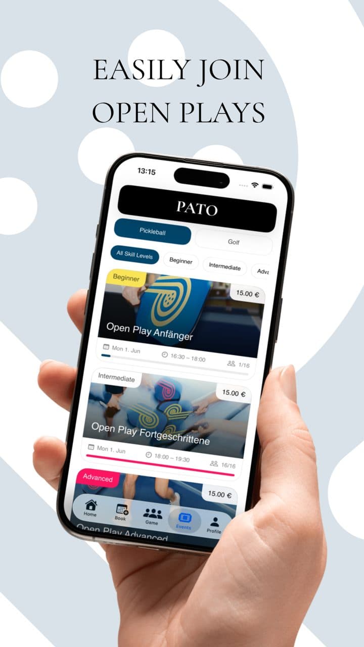 Events in der PATO App
