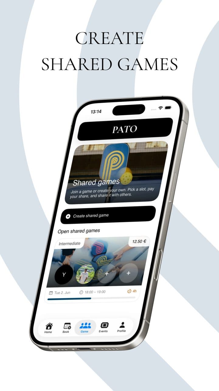 Buchen in der PATO App